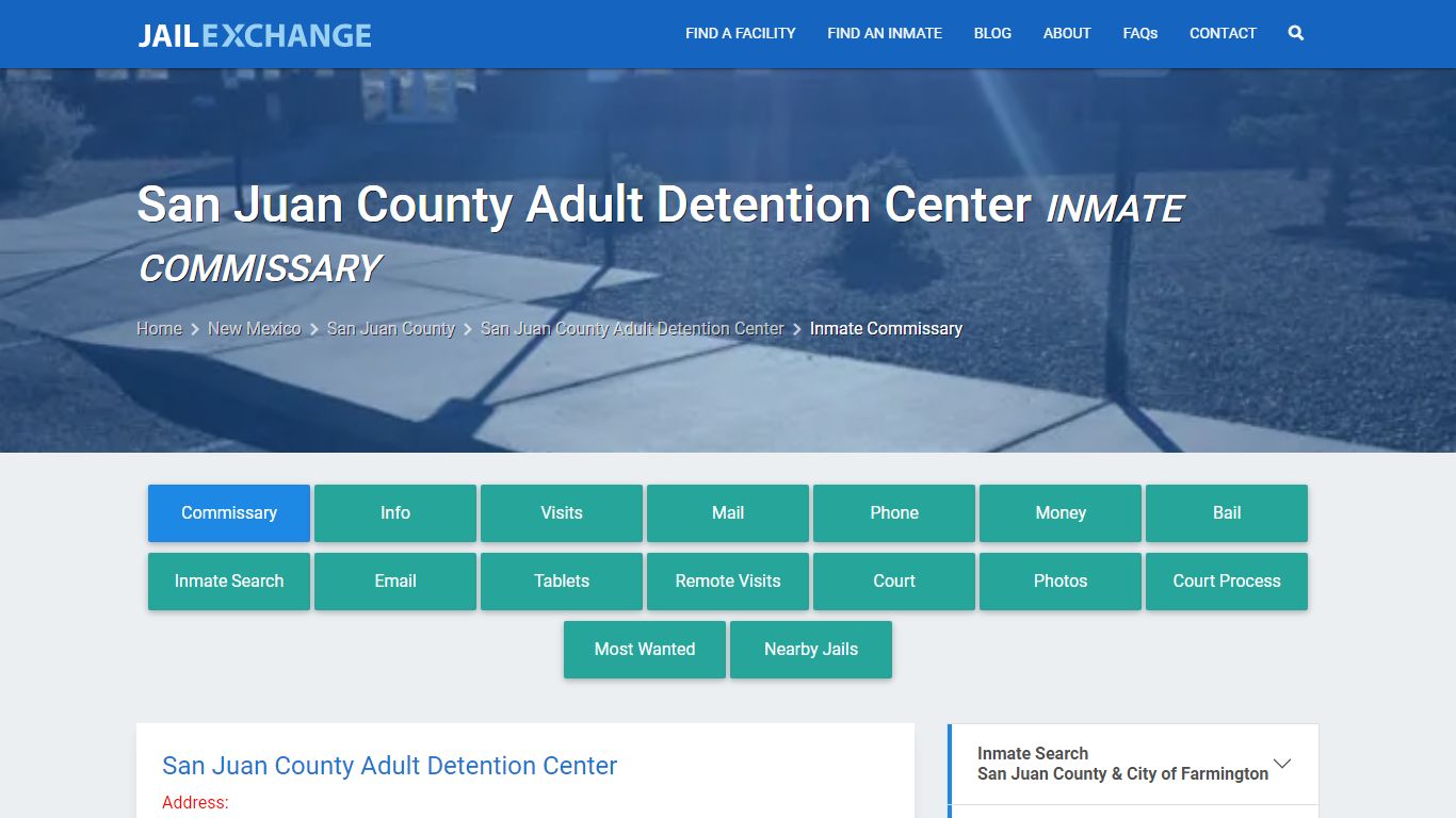 San Juan County Adult Detention Center Inmate Commissary - Jail Exchange
